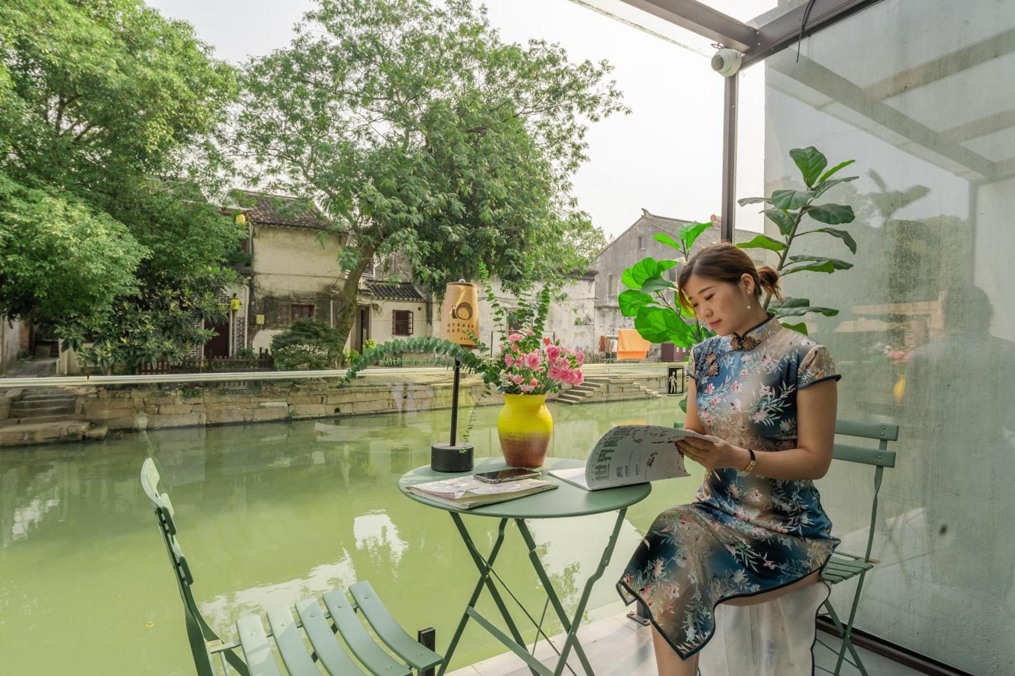 Tongli Slowlife River View Inn Суджоу Екстериор снимка