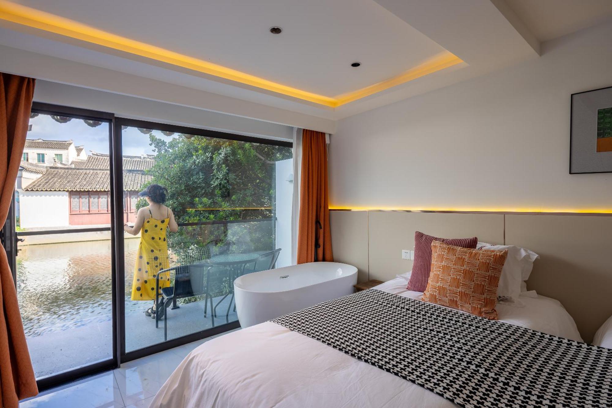 Tongli Slowlife River View Inn Суджоу Екстериор снимка