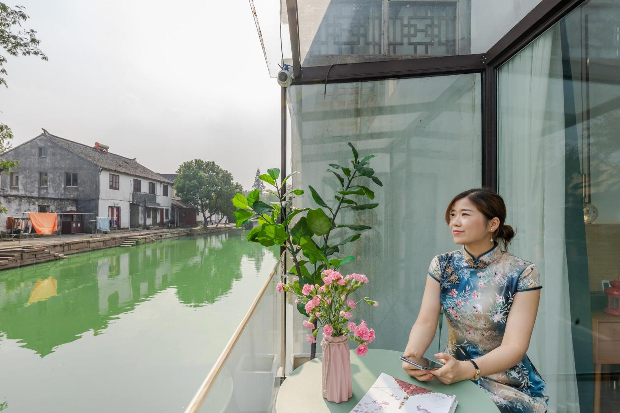 Tongli Slowlife River View Inn Суджоу Екстериор снимка