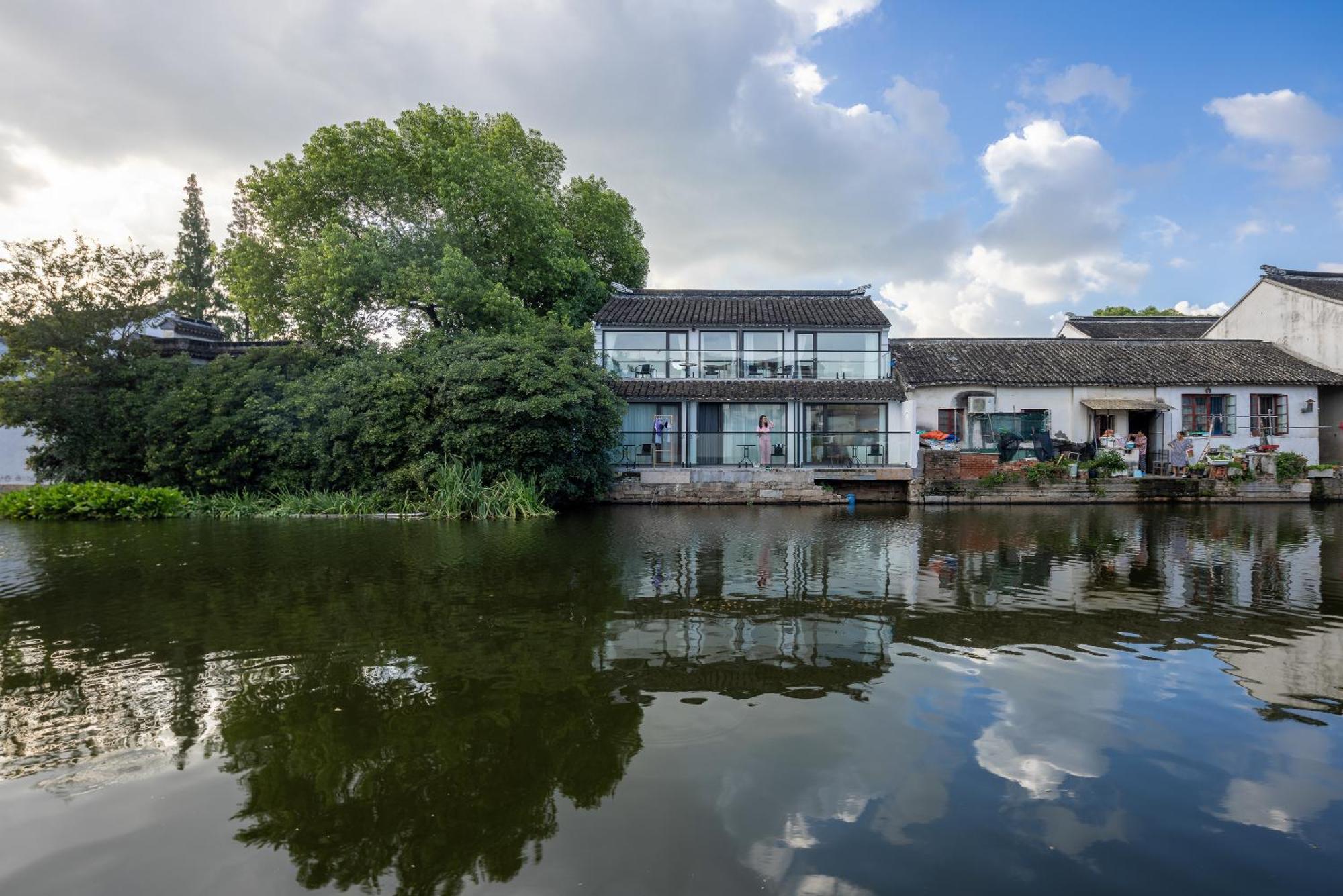 Tongli Slowlife River View Inn Суджоу Екстериор снимка
